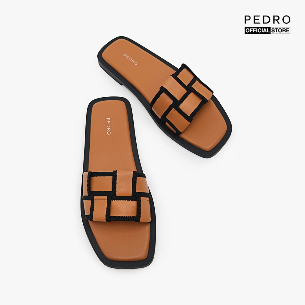 PEDRO - Dép nữ quai ngang Woven PW1-66740003-22