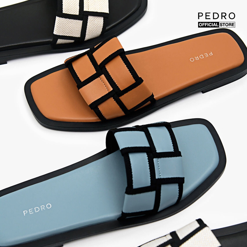 PEDRO - Dép nữ quai ngang Woven PW1-66740003-22