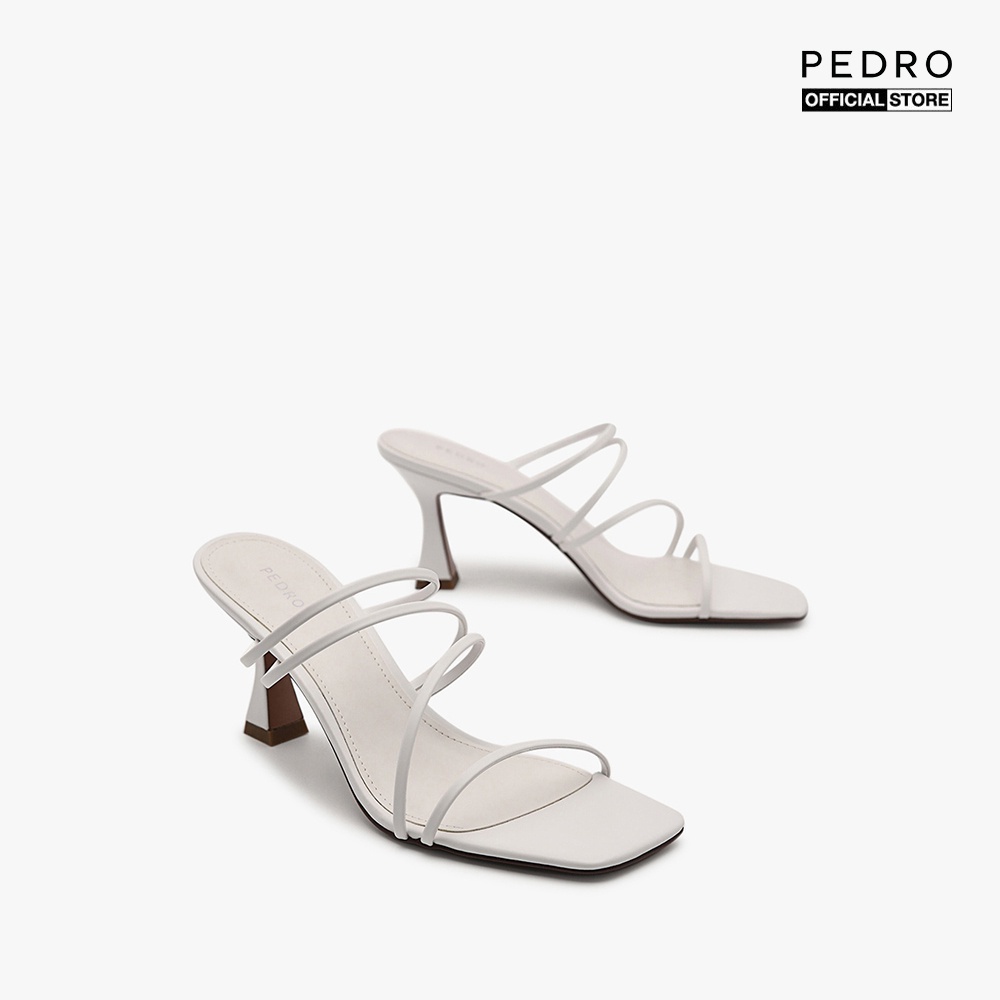 PEDRO - Giày sandals cao gót nữ mũi vuông quai mảnh thời trang PW1-26680034-03