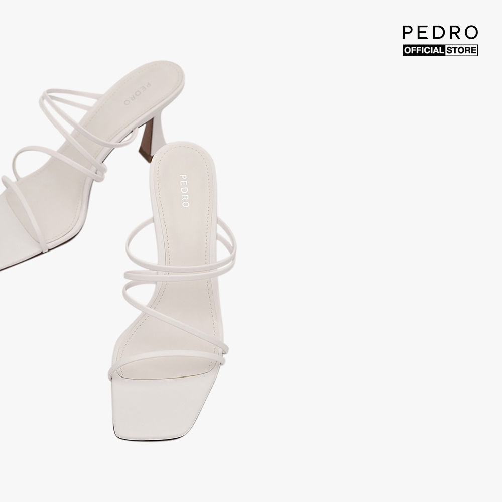 PEDRO - Giày sandals cao gót nữ mũi vuông quai mảnh thời trang PW1-26680034-03