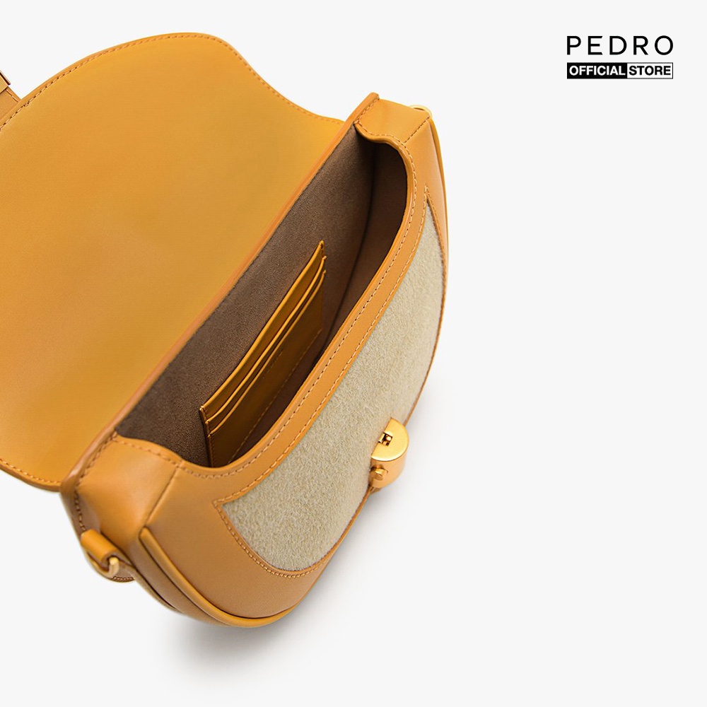 PEDRO - Túi đeo chéo hình bán nguyệt nắp gập hiện đại PW2-76610061-36
