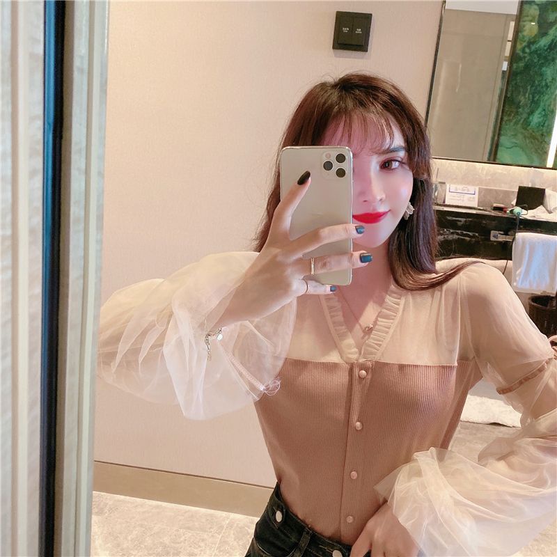 Jiashucheng Áo Dệt Kim Tay Phồng Ngắn Nhấn Eo Phong Cách Hoàng Gia Mùa Xuân Hợp Thời Trang Cho Nữ