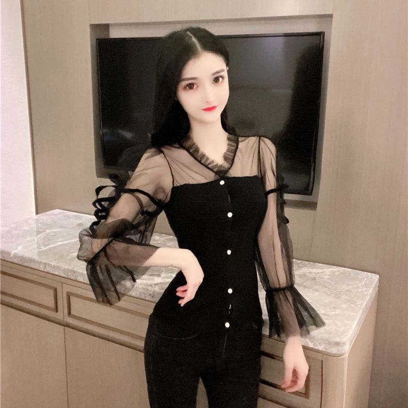 Jiashucheng Áo Dệt Kim Tay Phồng Ngắn Nhấn Eo Phong Cách Hoàng Gia Mùa Xuân Hợp Thời Trang Cho Nữ