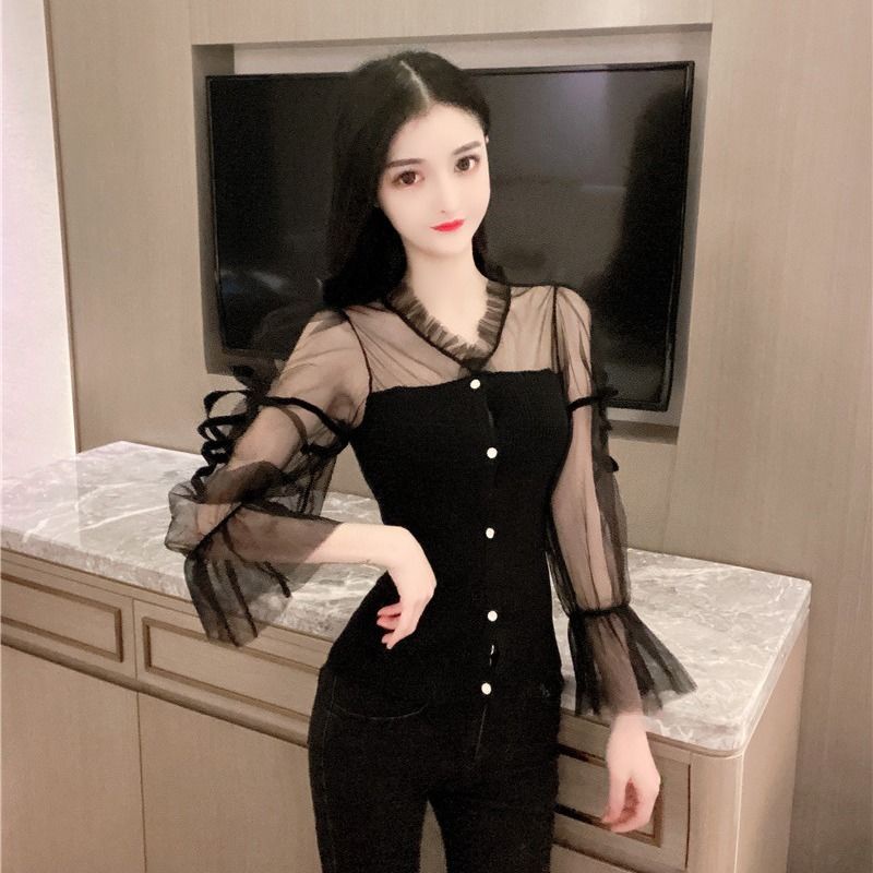 Jiashucheng Áo Dệt Kim Tay Phồng Ngắn Nhấn Eo Phong Cách Hoàng Gia Mùa Xuân Hợp Thời Trang Cho Nữ