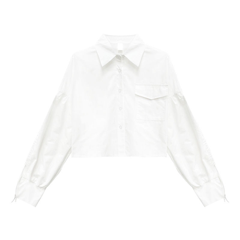 Jiashucheng Áo Sơ Mi Tay Dài Cổ Búp Bê Phong Cách Pháp Thời Trang Mùa Thu 2023 Cho Nữ