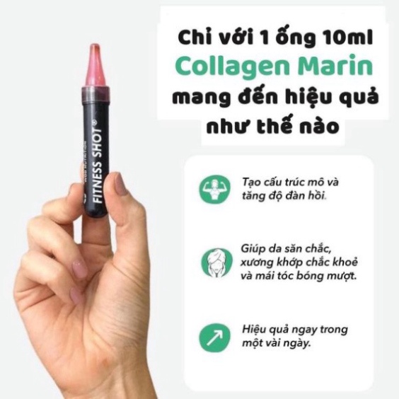 Trẻ hoá da mặt Purvitae Fitness Shot Beaute Collagen & Q10 .