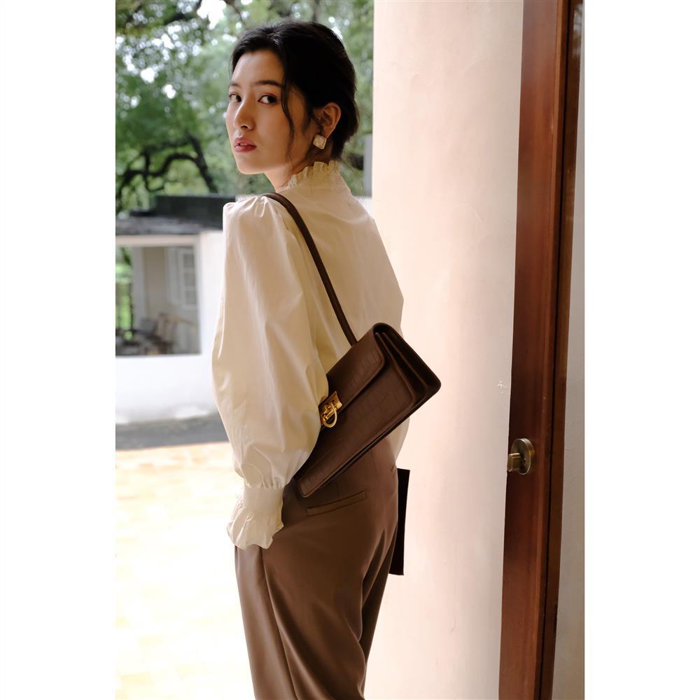 Jiashucheng Áo Sơ Mi Tay Dài Phồng Phong Cách Retro Pháp Thời Trang Mùa Thu Dành Cho Nữ