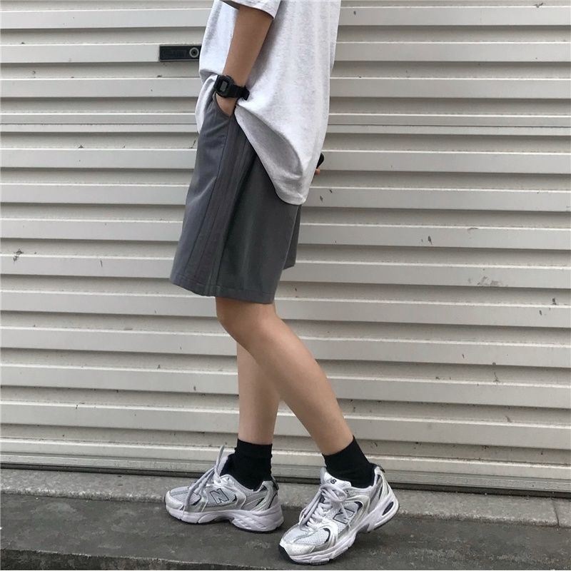 Jiashucheng Quần Short Lưng Cao Dáng Rộng Phong Cách Đường Phố Thời Trang Mùa Hè Mới Cho Nữ