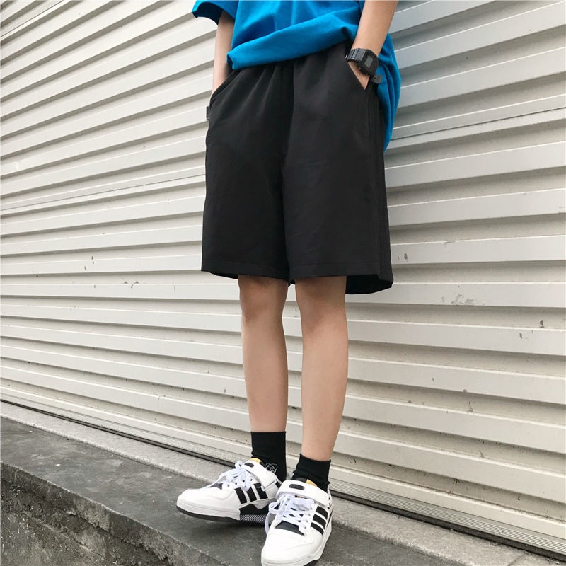 Jiashucheng Quần Short Lưng Cao Dáng Rộng Phong Cách Đường Phố Thời Trang Mùa Hè Mới Cho Nữ