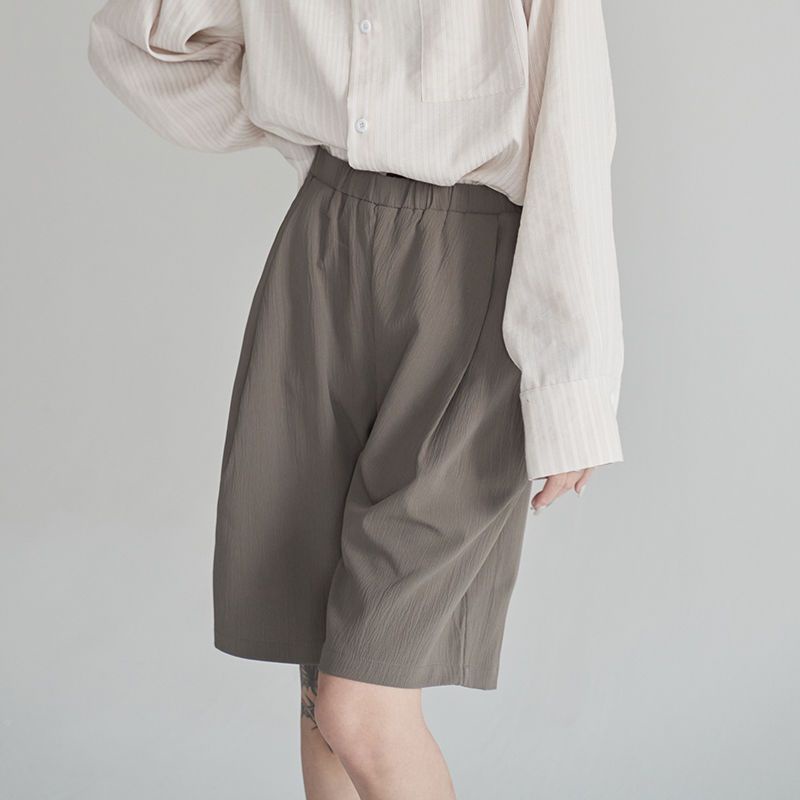 Jiashucheng Quần Short Thể Thao Dáng Rộng Mỏng Phong Cách Hàn Quốc Thời Trang Mùa Hè Hàng Mới Dành Cho Bạn Nữ