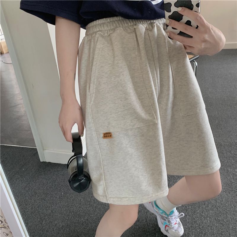 Jiashucheng Quần Short Thể Thao Cotton Dáng Rộng Phong Cách Hàn Quốc Thời Trang Mùa Hè Hàng Mới Dành Cho Bạn Nữ