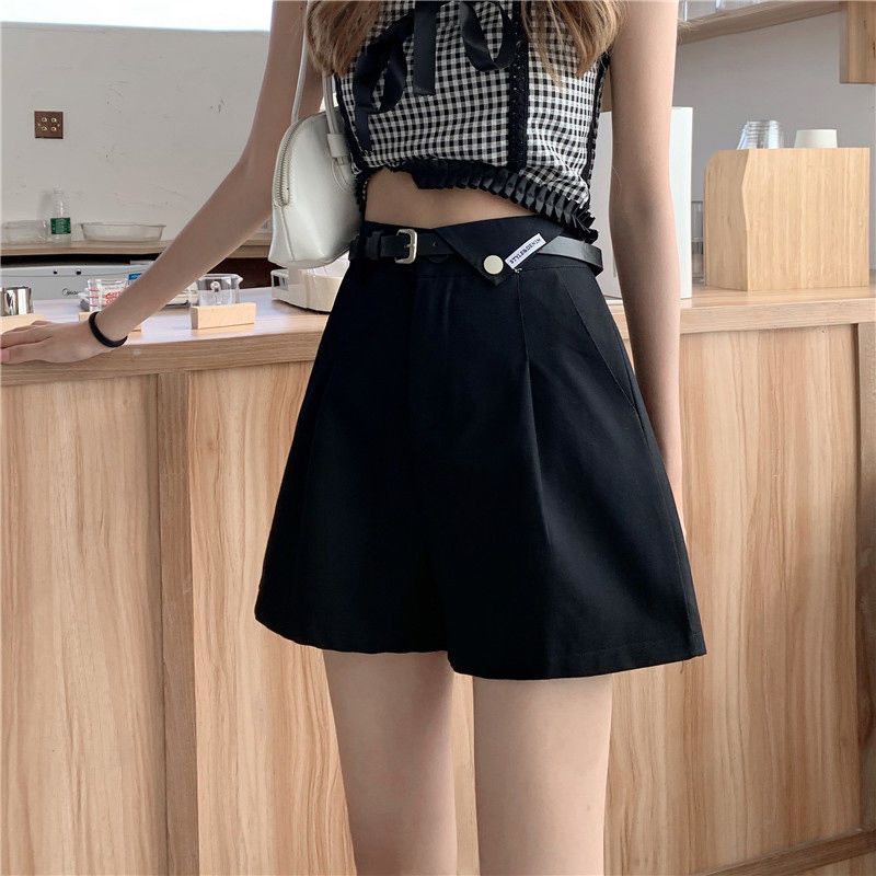 Jiashucheng Quần Short Ống Rộng Lưng Cao Phong Cách Hàn Quốc Thời Trang Mùa Hè Hàng Mới 2023 Dành Cho Bạn Nữ