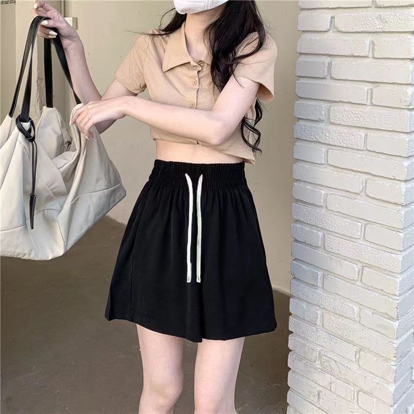 Jiashucheng Quần Dài Ống Rộng Lưng Cao Phong Cách Hàn Quốc Thời Trang Mùa Hè 2023 Mới