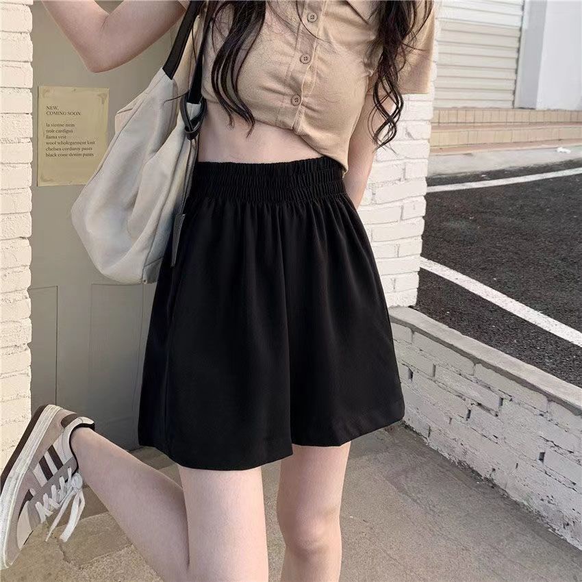 Jiashucheng Quần Dài Ống Rộng Lưng Cao Phong Cách Hàn Quốc Thời Trang Mùa Hè 2023 Mới