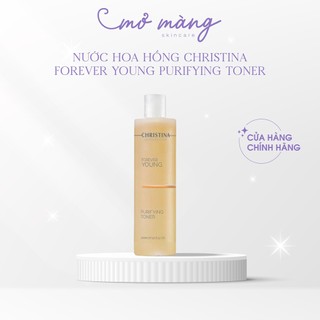 Nước hoa hồng làm sạch dịu nhẹ Christina Forever Young Purifying Toner 300ml giúp cân bằng PH cho da khô nhạy cảm