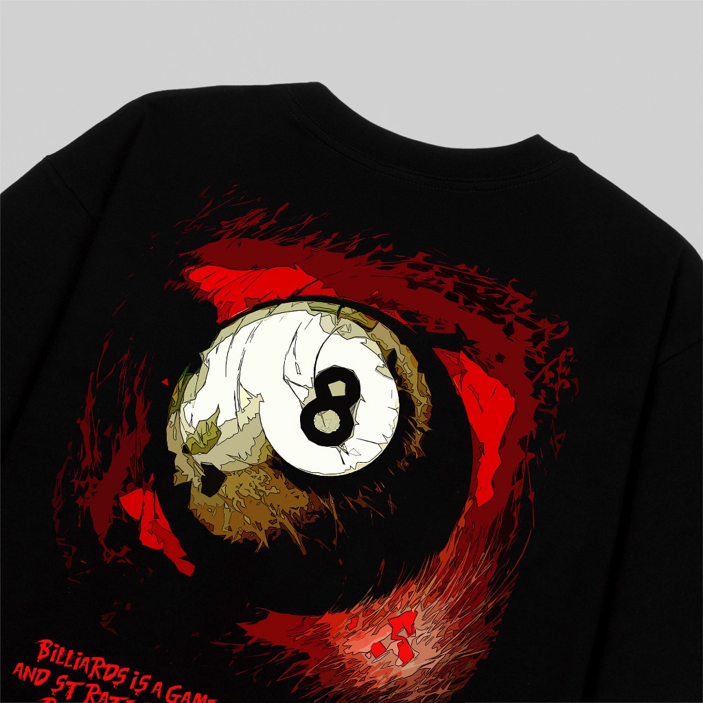 Áo thun tay lỡ Nam,Nữ Mélanger Bida/Billiard oversize cotton, cổ bo tròn 240gsm thoáng mát