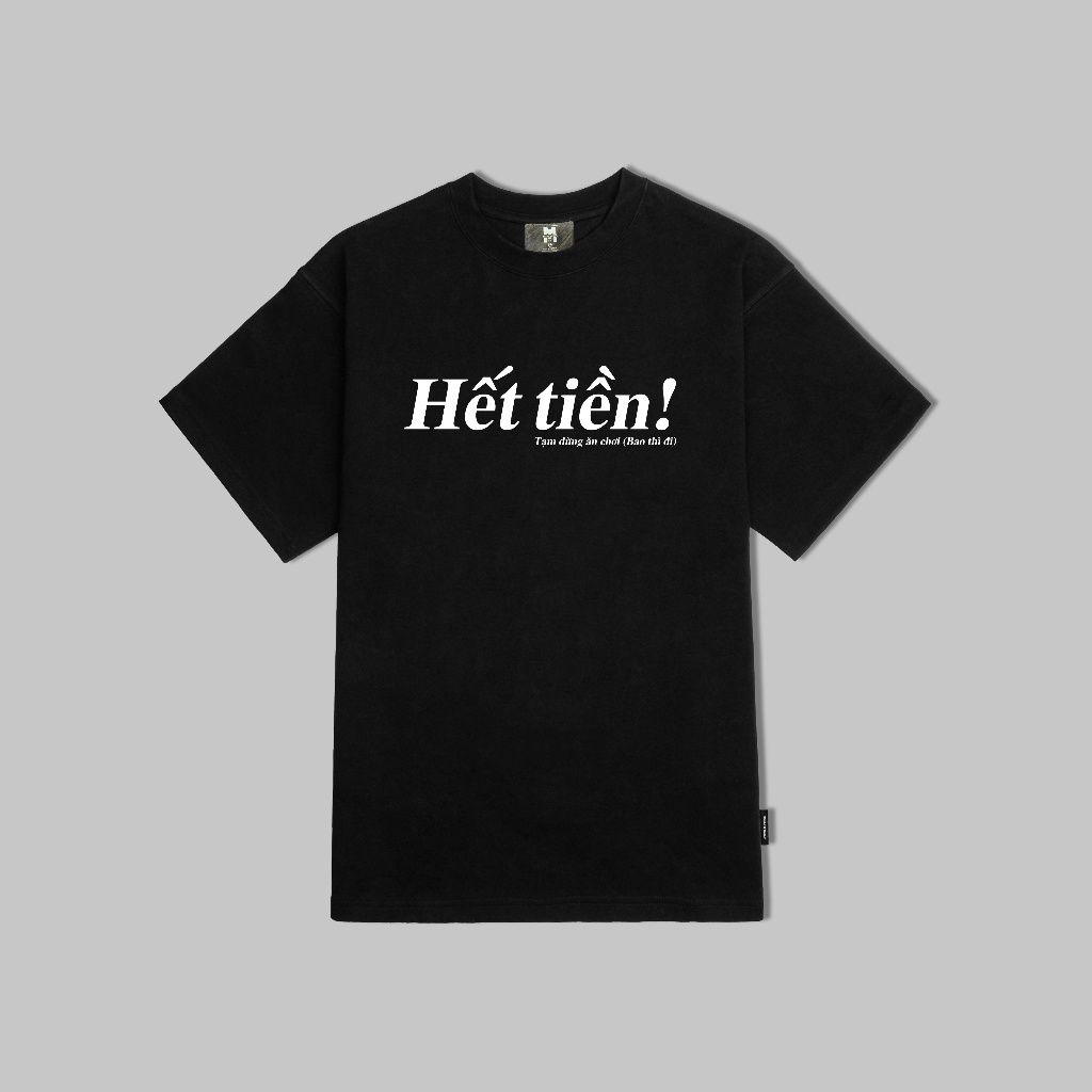 Áo thun tay lỡ Nam,Nữ Mélanger Hết Tiền oversize cotton, cổ bo tròn 240gsm thoáng mát