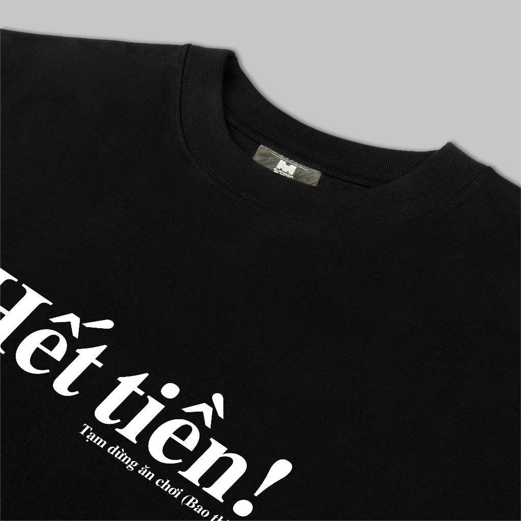 Áo thun tay lỡ Nam,Nữ Mélanger Hết Tiền oversize cotton, cổ bo tròn 240gsm thoáng mát