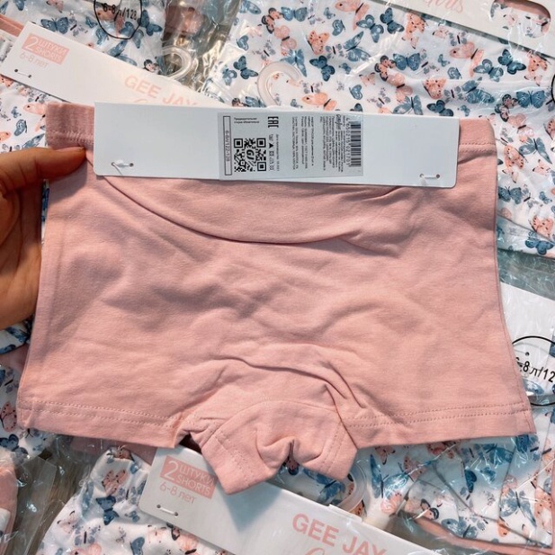 Quần chip đùi bé gái set 2 cái nguyên móc hàng cotton mềm mát co giãn tốt màu sắc vintage nhẹ nhàng VNXK XanhHouse