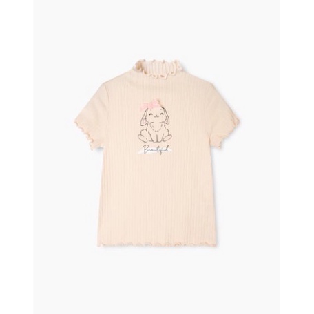 Áo thun bé gái cổ 3 phân tay ngắn cotton nhung mềm mịn co giãn tốt lên dáng cực đẹp cực dễ mix XanhHouse