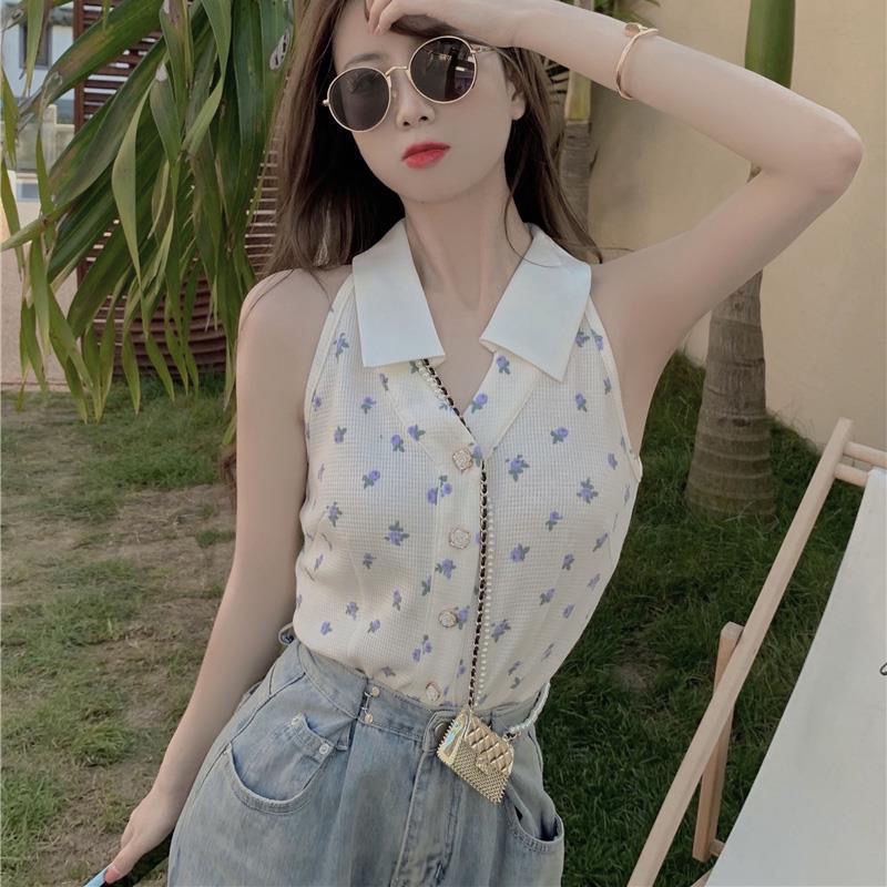 Jiashucheng Áo Dệt Kim Hai Dây Nhỏ Xinh Phong Cách Retro Pháp Thời Trang Ngọt Ngào