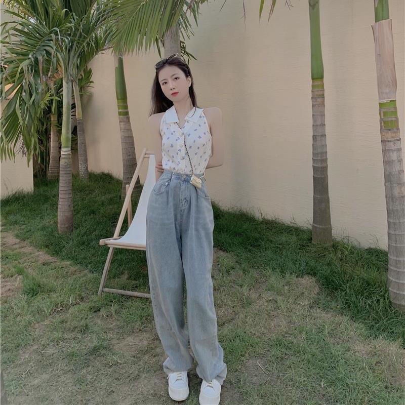 Jiashucheng Áo Dệt Kim Hai Dây Nhỏ Xinh Phong Cách Retro Pháp Thời Trang Ngọt Ngào