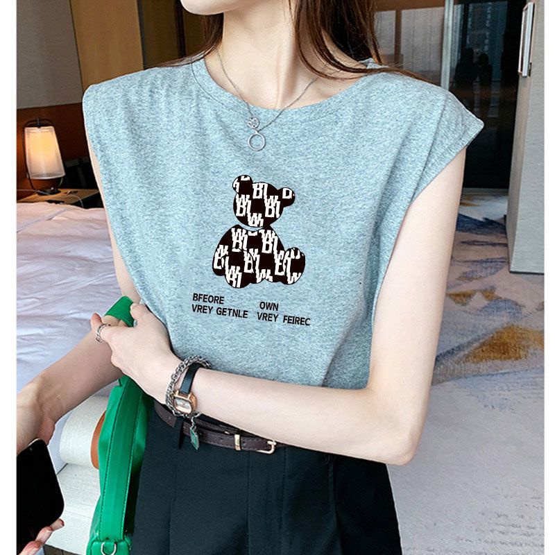 Jiashucheng Hàng Mới Về Áo Thun Thể Thao Sát Nách Dáng Rộng Thời Trang Mùa Hè Cho Nữ