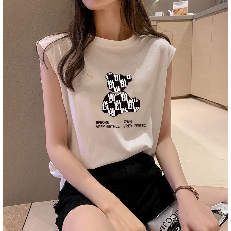 Jiashucheng Hàng Mới Về Áo Thun Thể Thao Sát Nách Dáng Rộng Thời Trang Mùa Hè Cho Nữ