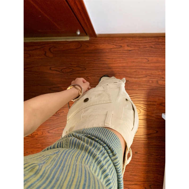 Jiashucheng Áo Dệt Kim Giả Hai Mảnh Dáng Ôm Ngắn Phong Cách Mới Thời Trang Mùa Hè Dành Cho Bạn Nữ Mặc Ngoài Trời