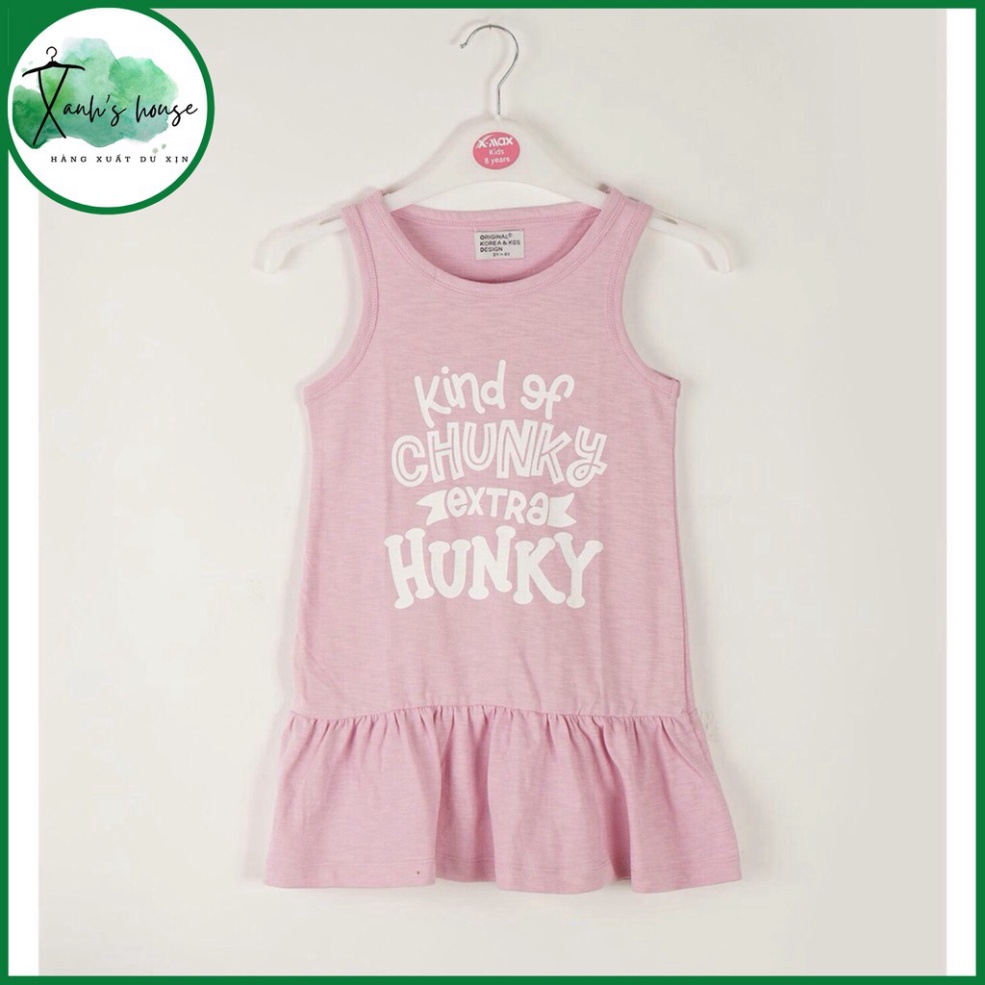 Váy Bé Gái hãng Original Korea & kids xuất Hàn chất thun 100% cotton mềm mát xinh xắn XanhHouse