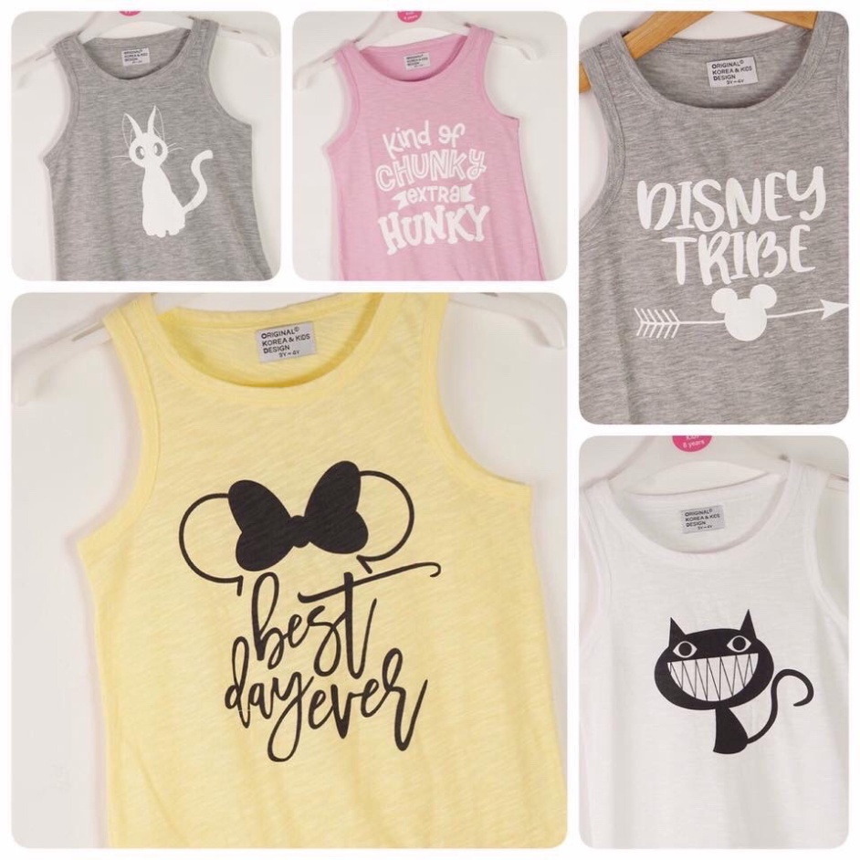 Váy Bé Gái hãng Original Korea & kids xuất Hàn chất thun 100% cotton mềm mát xinh xắn XanhHouse