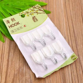 Vỉ móc dán tường 6 cái