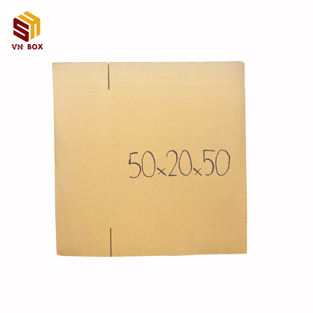 50x20x50 thùng carton, thùng giấy carton đóng hàng size to đựng hàng hóa giá rẻ - VN BOX