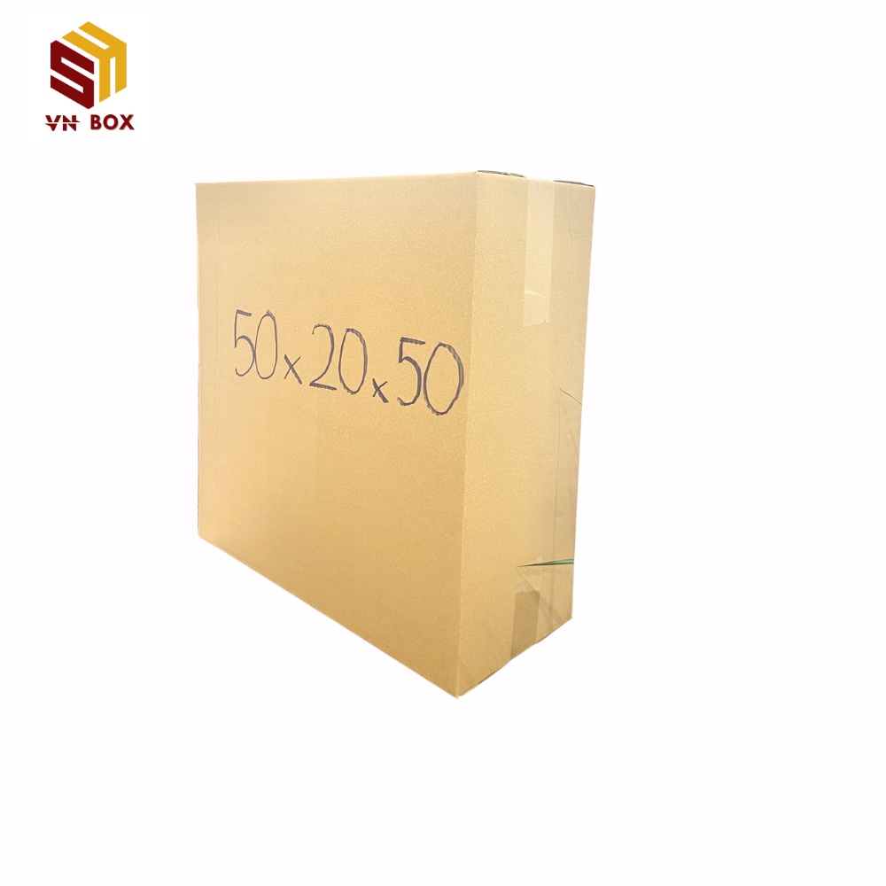 50x20x50 thùng carton, thùng giấy carton đóng hàng size to đựng hàng hóa giá rẻ - VN BOX