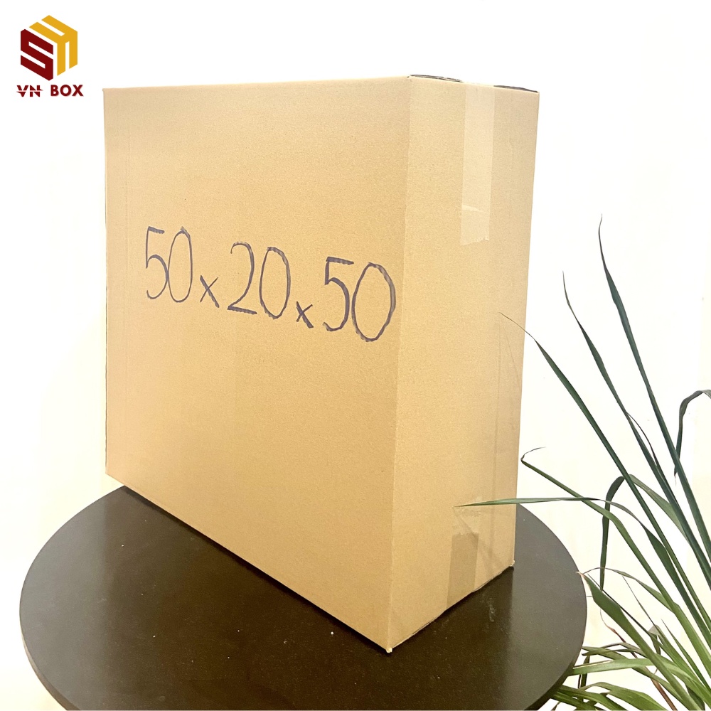 50x20x50 thùng carton, thùng giấy carton đóng hàng size to đựng hàng hóa giá rẻ - VN BOX