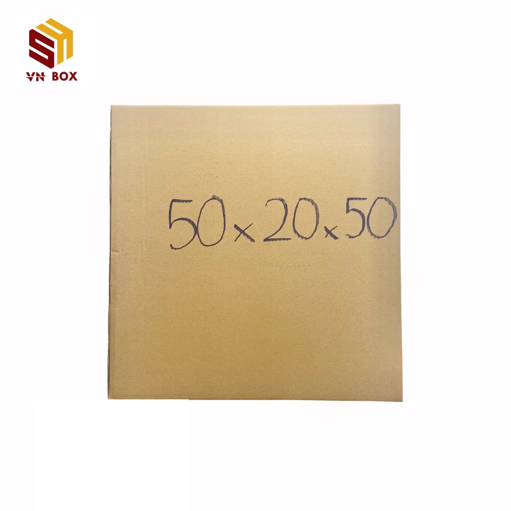 50x20x50 thùng carton, thùng giấy carton đóng hàng size to đựng hàng hóa giá rẻ - VN BOX