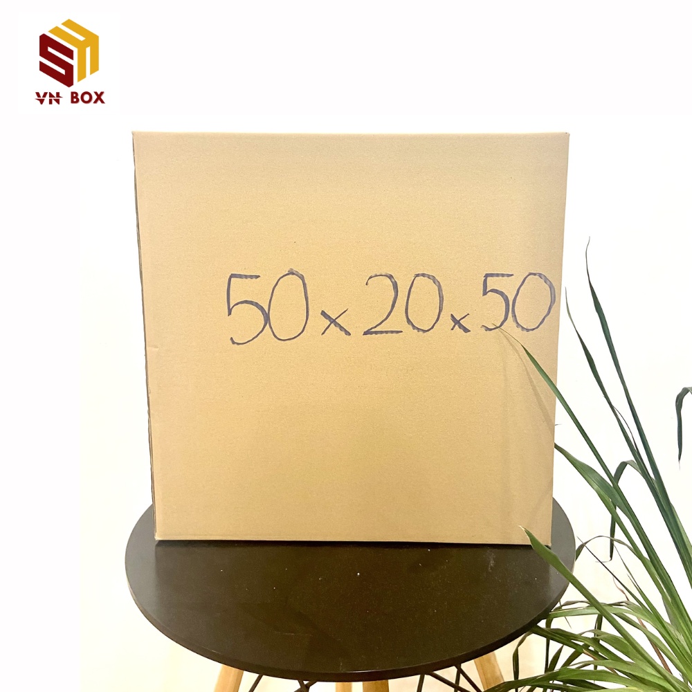 50x20x50 thùng carton, thùng giấy carton đóng hàng size to đựng hàng hóa giá rẻ - VN BOX