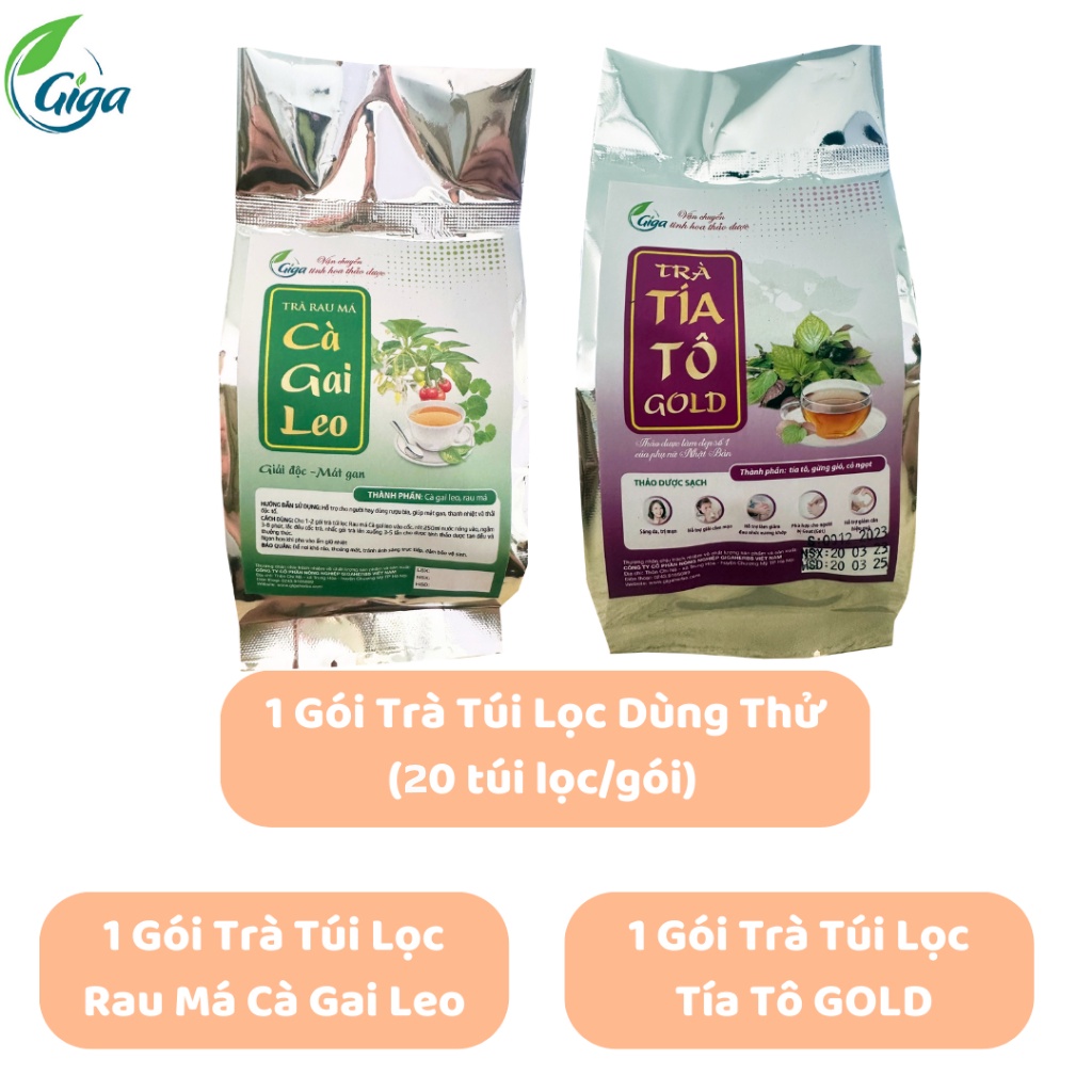 Trà Rau Má Cà Gai Leo, Trà Tía Tô Gold