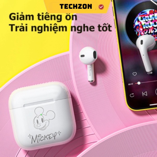 Tai Nghe Nhét Tai Không Dây LENOVO L4 Disney Dáng Vuông Bluetooth 5.2 Âm Thanh Hifi Tích Hợp Micro