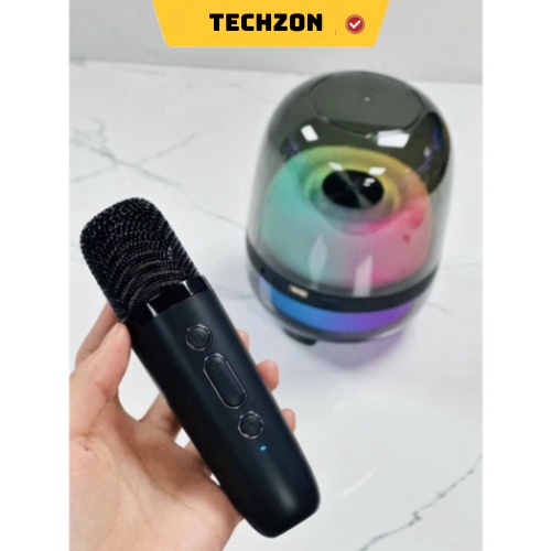 Loa Karaoke Bluetooth N29 Kèm Micro Không Dây, Âm Thanh Siêu Hay, Thiết Kế Sang Trọng Nhỏ Gọn Tiện Lợi TECHHIGH