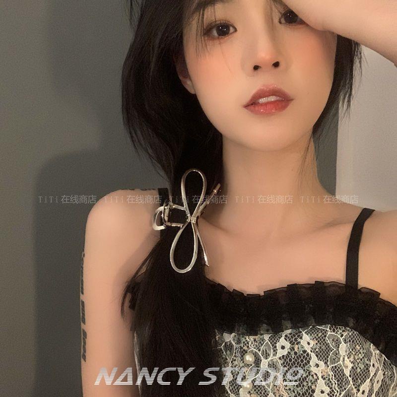 Kẹp Tóc Hình Cá Mập Cỡ Lớn Đính Nơ Sau Lưng Thời Trang Cho Nữ