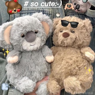 Búp bê gấu trúc buồn ngủ con chó con búp bê thỏ đồ chơi sang trọng gối giường búp bê🤡HÀNG CÓ SẴN🦊