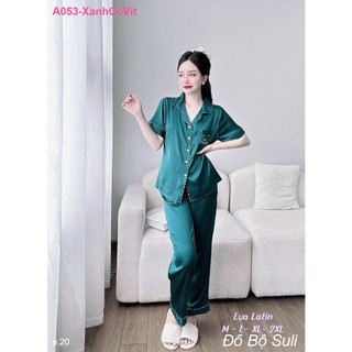 Bộ Dài Pijama Lụa Latin A053 - Đồ Bộ Suli