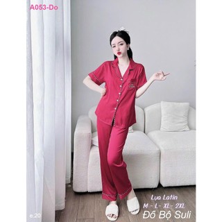 Bộ Dài Pijama Lụa Latin A053 - Đồ Bộ Suli