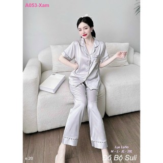 Bộ Dài Pijama Lụa Latin A053 - Đồ Bộ Suli