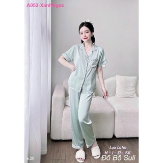 Bộ Dài Pijama Lụa Latin A053 - Đồ Bộ Suli