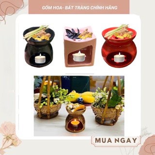 Bếp Đốt Xông Bồ Kết, Chanh, Sả, Bưởi Thanh Lọc Không Khí Đuổi Côn Trùng (bảo hành bể vỡ)