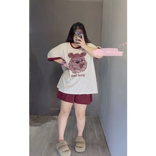 Set quần áo bigsize gấu 60-100kg
