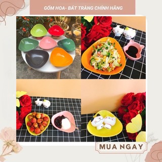 Bát tô tam giác sắc màu- gốm sứ bát tràng- màu sắc decor