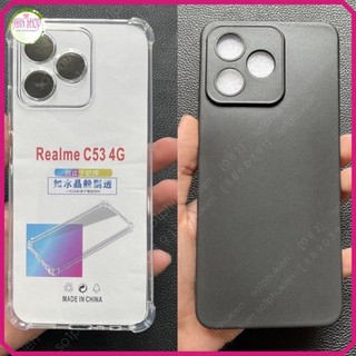 Ốp lưng Realme C53/ Realme Narzo N53 loại chống sốc và loại dẻo đen TPU bảo vệ cam bền đẹp